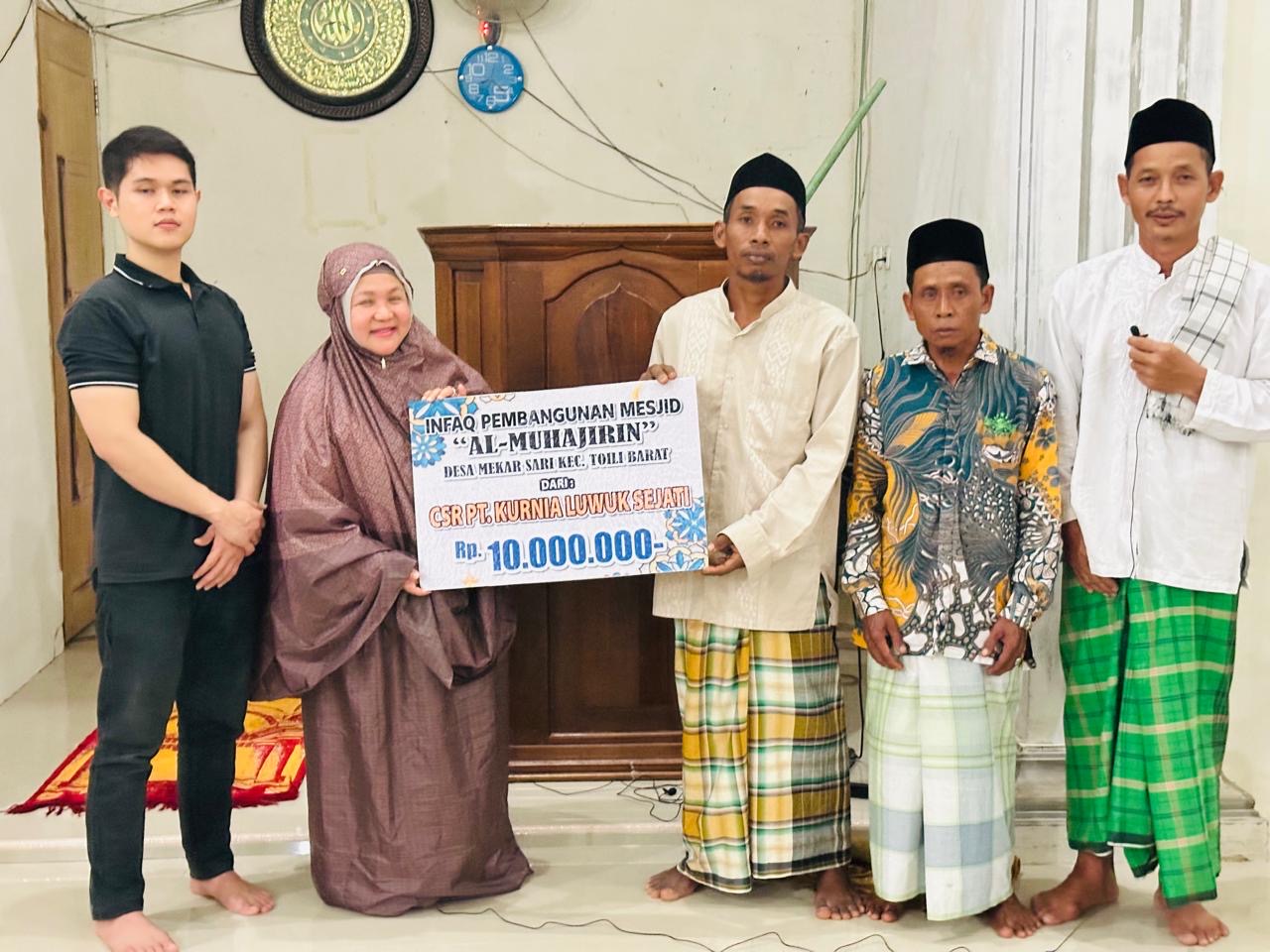 Gerindra Banggai Memulai Safari Ramadhan di Toili Barat, PT KLS Bantu Masjid &amp; Salurkan Minyak Goreng
